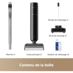DREAME T12 PRO - Aspirateur Laveur - Ultra-fin 9,85 cm - 25000Pa - Aut