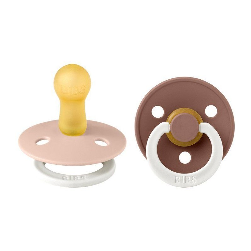 Sucette bébé - BIBS - Colour - Embout rond phosphorescent - Pack de