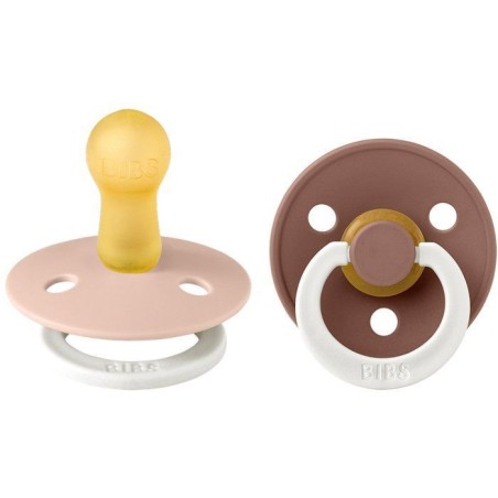 Sucette bébé - BIBS - Colour - Embout rond phosphorescent - Pack de
