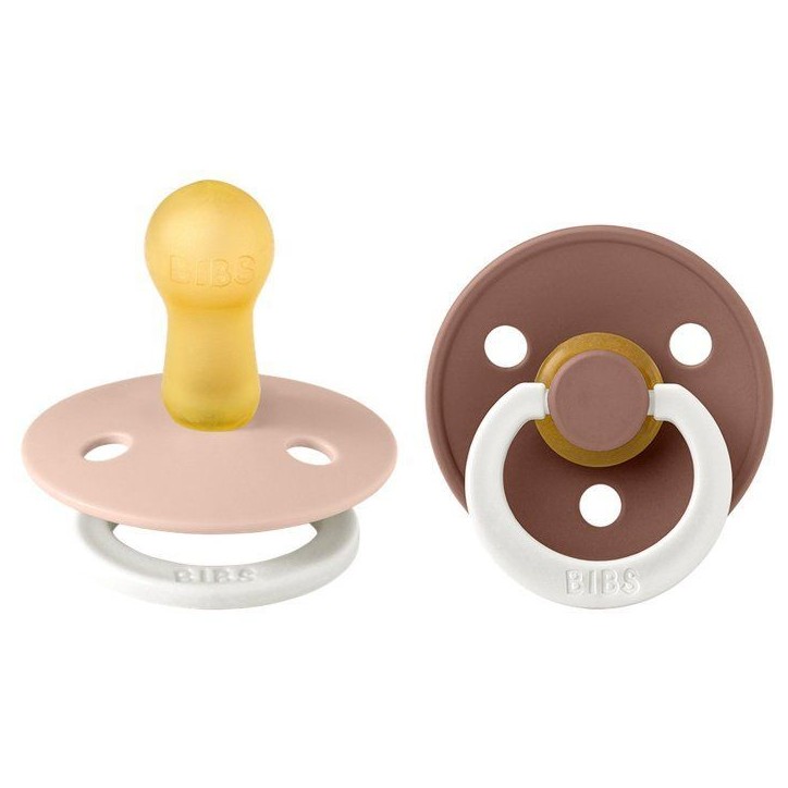 Sucette bébé - BIBS - Colour - Embout rond phosphorescent - Pack de 2 - Caoutchouc naturel - Taille 2 Blush Woodchuck Sucette bébé - BIBS - Colour - Embout rond phosphorescent - Pack de 2 - Caoutchouc naturel - Taille 2 Blush Woodchuck