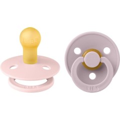 Sucette bébé - BIBS - Colour - Embout rond - Pack de 2 - Caoutchouc