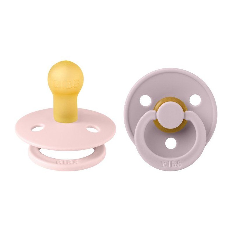 Sucette bébé - BIBS - Colour - Embout rond - Pack de 2 - Caoutchouc