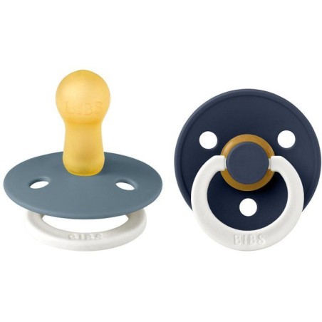 Sucette bébé - BIBS - Colour - Embout rond phosphorescent - Pack de