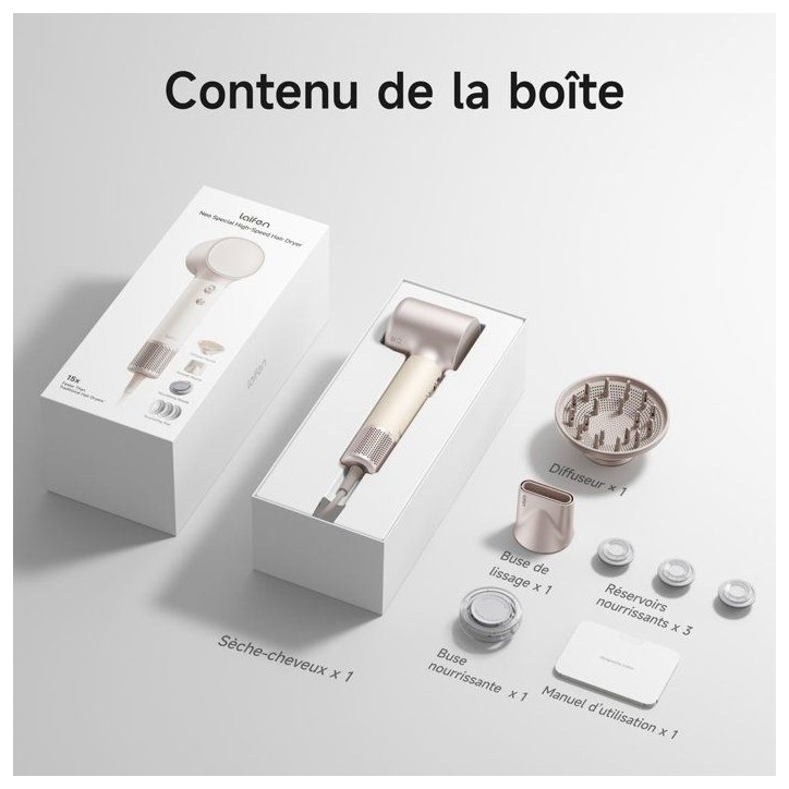 Seche-cheveux - LAIFEN - Neo Special - Diffuseur huiles - Silencieux - Puissance élevée