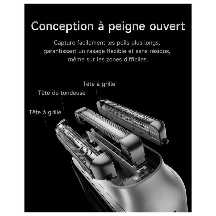 Rasoir électrique - LAIFEN - P3 Pro - Moteur linéaire - Lame aluminium - Haute précision