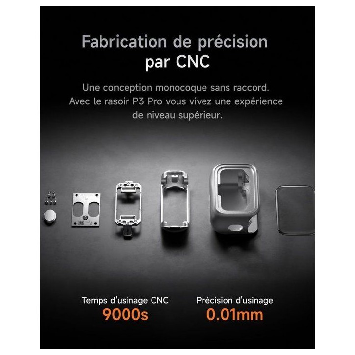 Rasoir électrique - LAIFEN - P3 Pro - Moteur linéaire - Lame aluminium - Haute précision