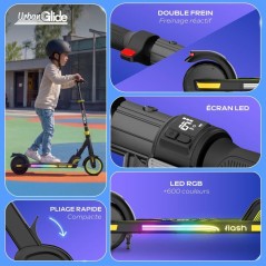 Trottinette électrique - URBANGLIDE - RIDE FLASH - batterie 21,8V - p