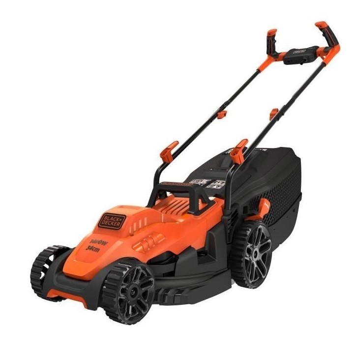 Tondeuse électrique filaire - BLACK&DECKER - BEMW461BH-QS - 1400W - 34cm de coupe