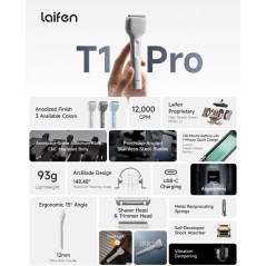 Rasoir électrique - LAIFEN - T1 Pro - 1 lame - Moteur linéaire - Pr