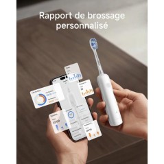 Brosse a dents électrique - LAIFEN - Wave - Blanc - Mouvement sonique