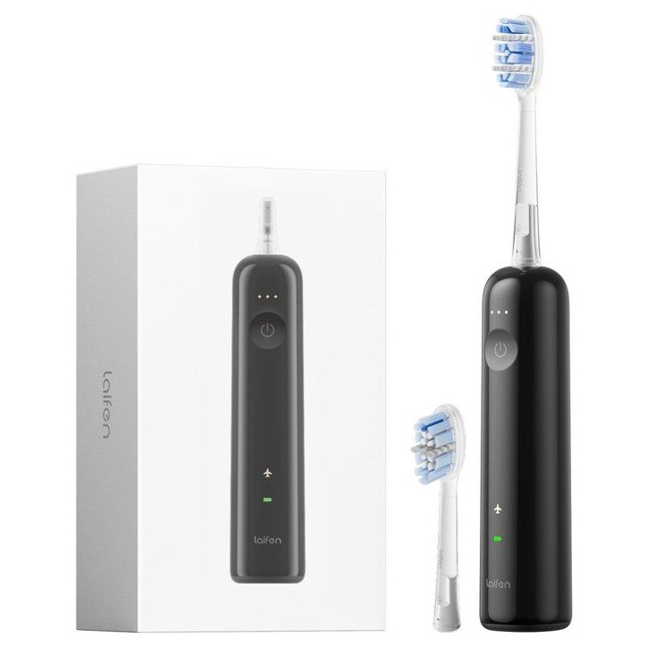 Brosse a dents électrique - LAIFEN - Wave - Noir - Mouvement sonique - Rechargeable Brosse a dents électrique - LAIFEN - Wave - Noir - Mouvement sonique - Rechargeable