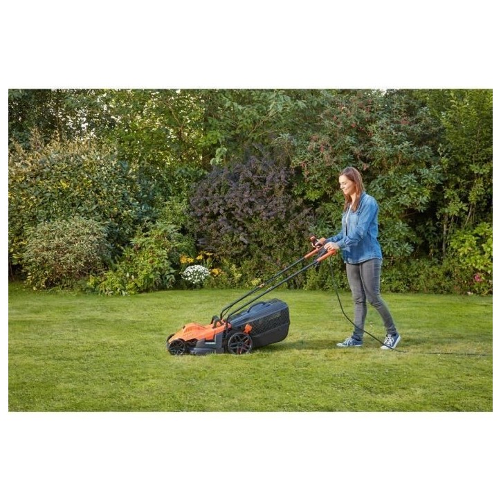 Tondeuse électrique filaire - BLACK&DECKER - BEMW461BH-QS - 1400W - 34cm de coupe