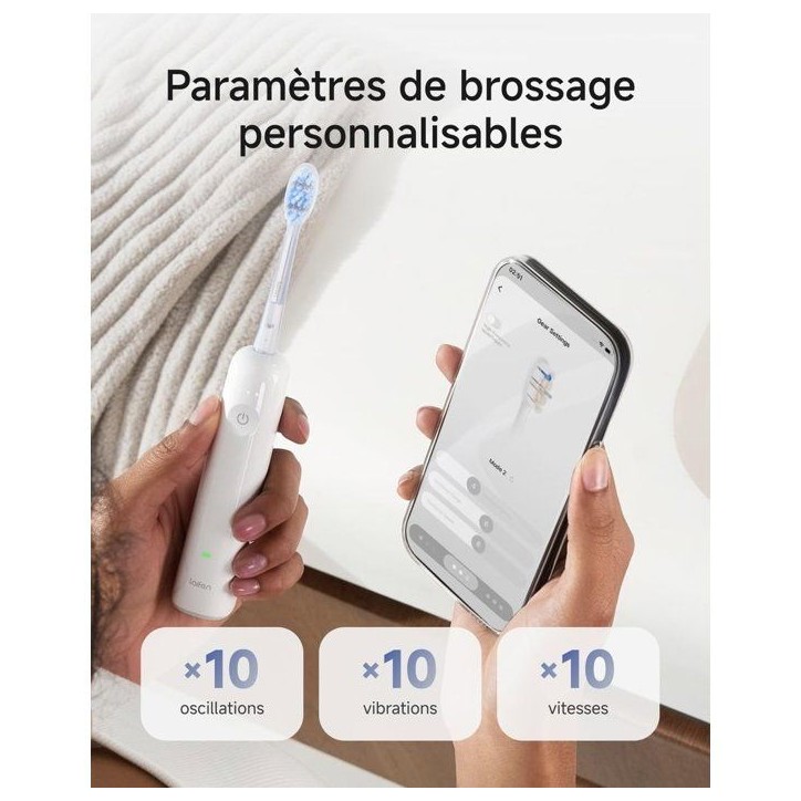 Brosse a dents électrique - LAIFEN - Wave - Noir - Mouvement sonique - Rechargeable Brosse a dents électrique - LAIFEN - Wave - Noir - Mouvement sonique - Rechargeable