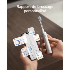 Brosse a dents électrique - LAIFEN - Wave Pro - Alu brossé - Mouveme