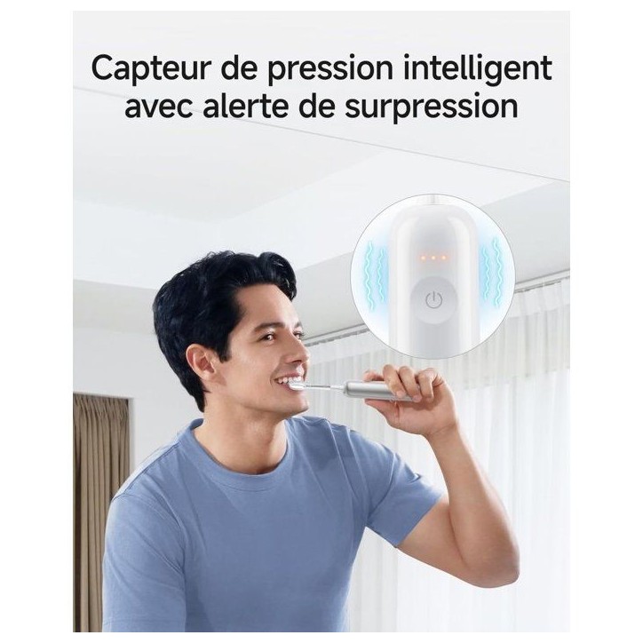 Brosse a dents électrique - LAIFEN - Wave Pro - Alu brossé - Mouvement sonique - Rechargeable Brosse a dents électrique - LAIFEN - Wave Pro - Alu brossé - Mouvement sonique - Rechargeable