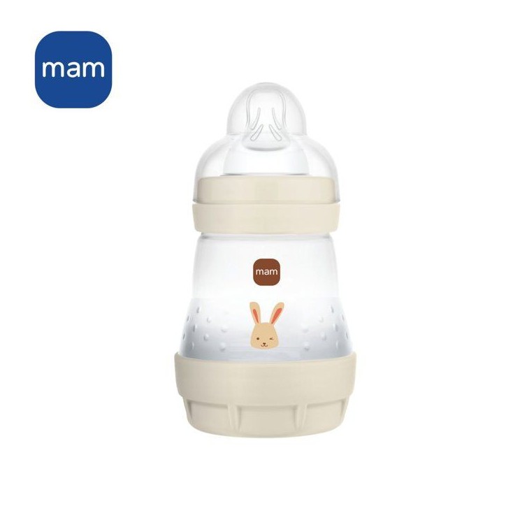 Biberon - MAM - Easy Start Anti-Colique - 160 ml - Tétine débit 1 - Sable Biberon - MAM - Easy Start Anti-Colique - 160 ml - Tétine débit 1 - Sable