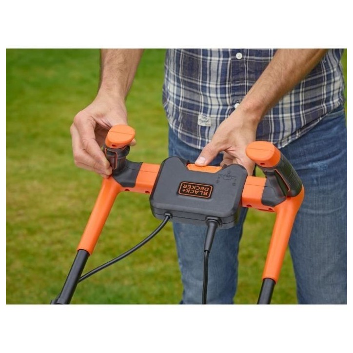 Tondeuse électrique filaire - BLACK&DECKER - BEMW461BH-QS - 1400W - 34cm de coupe