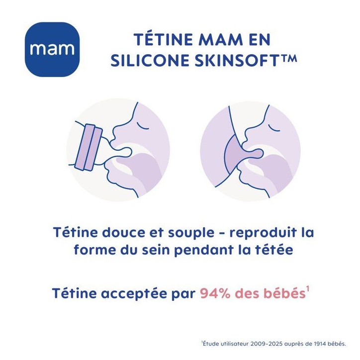 Biberon - MAM - Easy Start Anti-Colique - 160 ml - Tétine débit 1 - Sable Biberon - MAM - Easy Start Anti-Colique - 160 ml - Tétine débit 1 - Sable