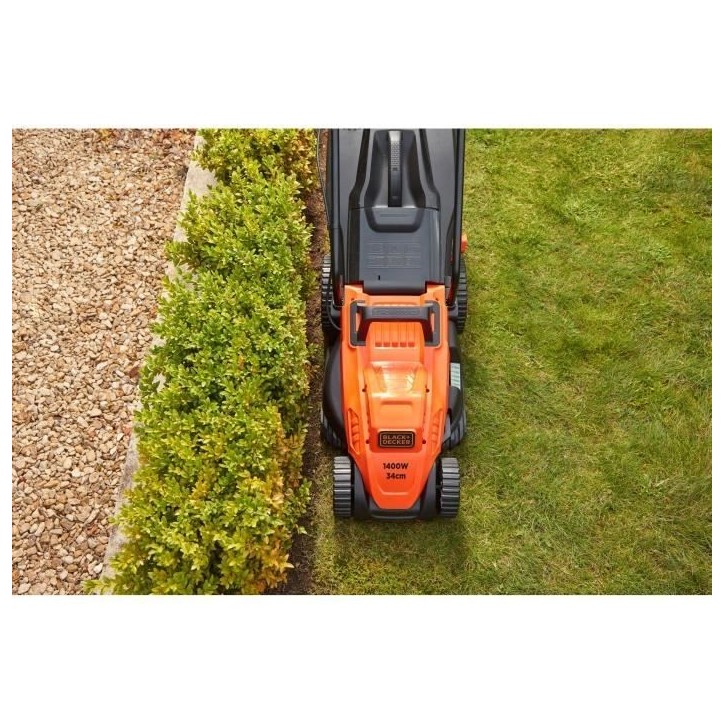 Tondeuse électrique filaire - BLACK&DECKER - BEMW461BH-QS - 1400W - 34cm de coupe
