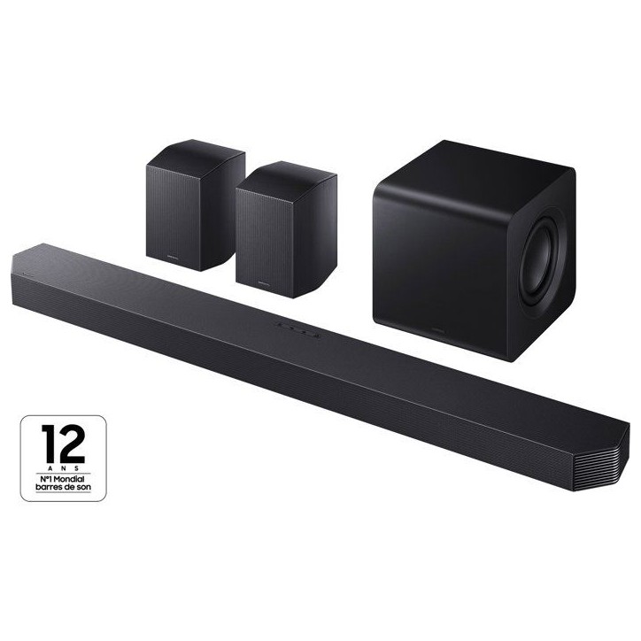 Barre de son - SAMSUNG - HW-Q930H - 9.1.4 canaux - Caisson de basses sans fil - Enceintes arriere incluses Barre de son - SAMSUNG - HW-Q930H - 9.1.4 canaux - Caisson de basses sans fil - Enceintes arriere incluses