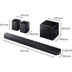 Barre de son - SAMSUNG - HW-Q930H - 9.1.4 canaux - Caisson de basses s