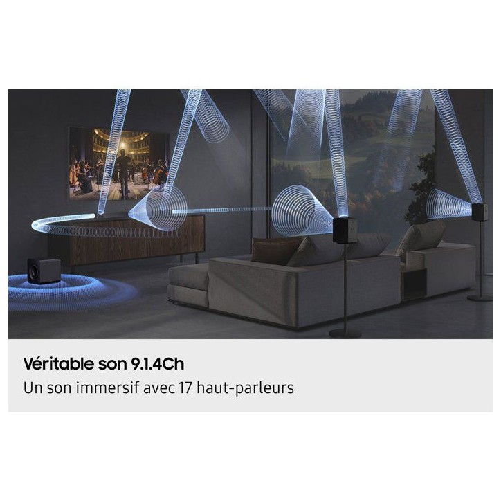 Barre de son - SAMSUNG - HW-Q930H - 9.1.4 canaux - Caisson de basses sans fil - Enceintes arriere incluses Barre de son - SAMSUNG - HW-Q930H - 9.1.4 canaux - Caisson de basses sans fil - Enceintes arriere incluses
