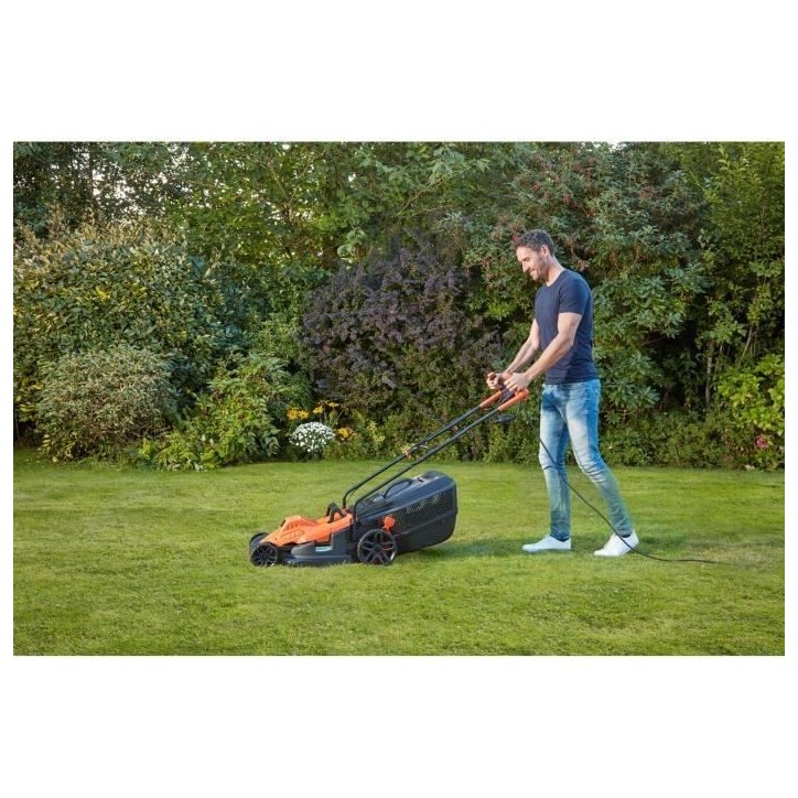 Tondeuse électrique filaire - BLACK&DECKER - BEMW471BH-QS - 1600W - 38cm de coupe