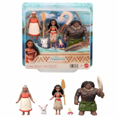 Coffret de figurines - Disney - Vaiana avec Maui et Gramma Tala - 3 mi