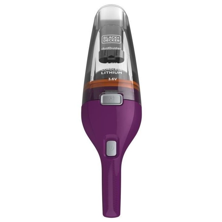 Aspirateur a main sans fil - BLACK & DECKER - NVC115W-QW - 8 AW - 3,6 V 1,5 Ah - Bordeaux Aspirateur a main sans fil - BLACK & DECKER - NVC115W-QW - 8 AW - 3,6 V 1,5 Ah - Bordeaux