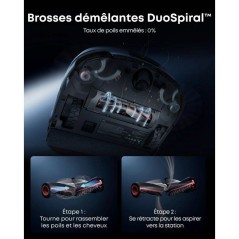 Robot Aspirateur Laveur - EUFY Omni S2 - Aspiration 30000Pa - station multifonction - collecteur auto