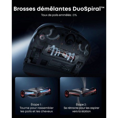Robot Aspirateur Laveur - EUFY Omni S2 - Aspiration 30000Pa - station multifonction - collecteur auto