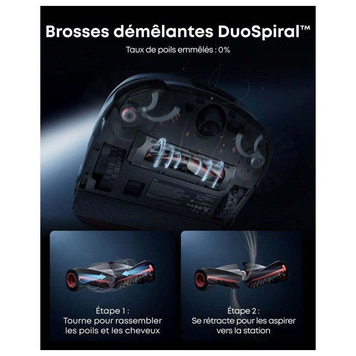 Robot Aspirateur Laveur - EUFY Omni S2 - Aspiration 30000Pa - station multifonction - collecteur auto