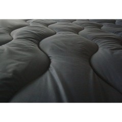 ABEIL Couette chaude Bicolore - 220 x 240 cm - Blanc et gris