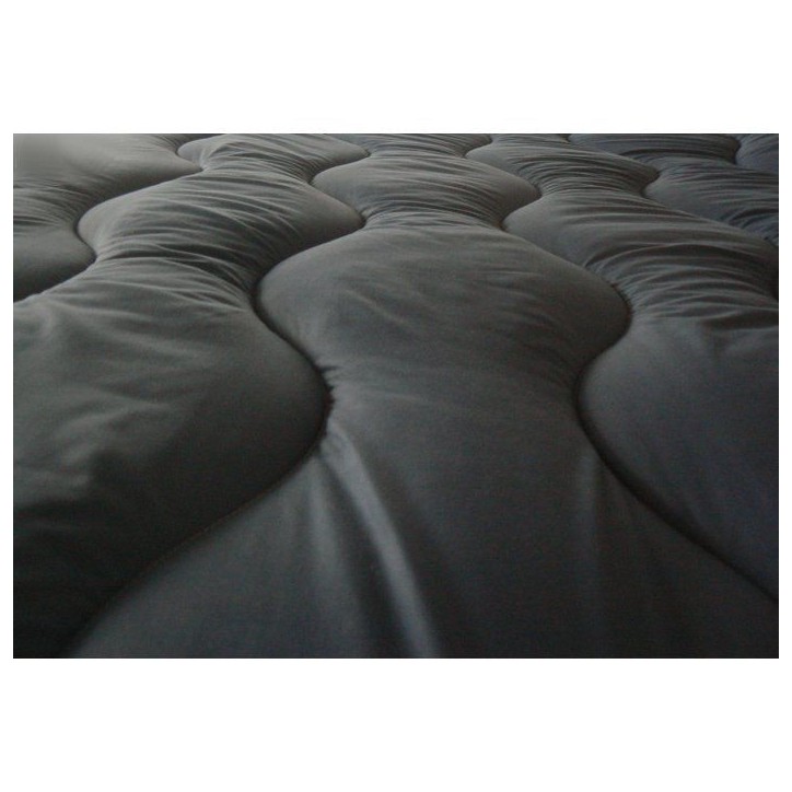 ABEIL Couette chaude Bicolore - 220 x 240 cm - Blanc et gris