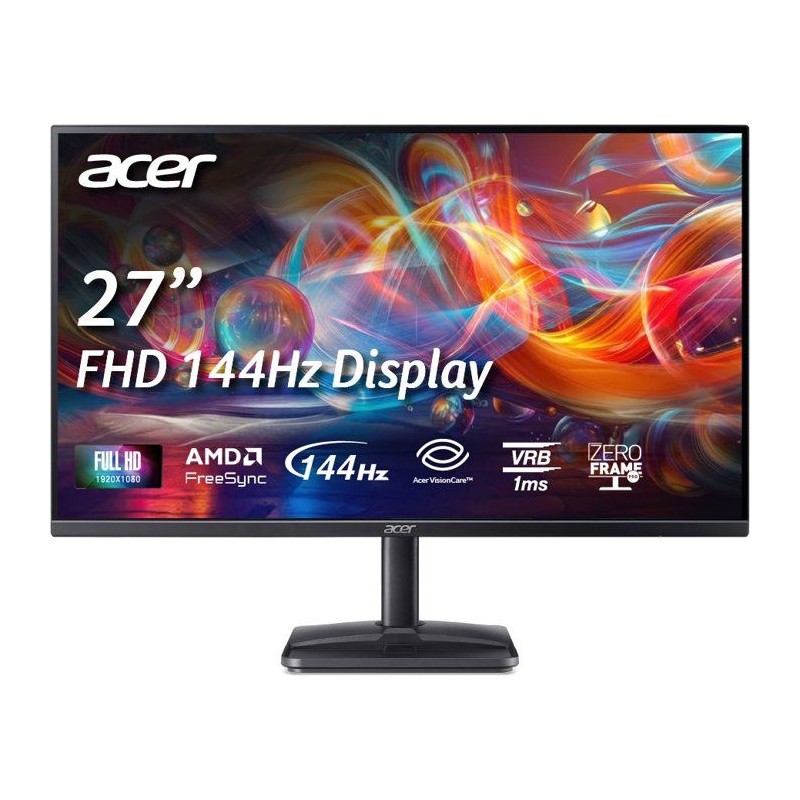 Ecran PC - ACER - 27'' - FHD - 144Hz - Dalle VA - 4ms - EK271P0