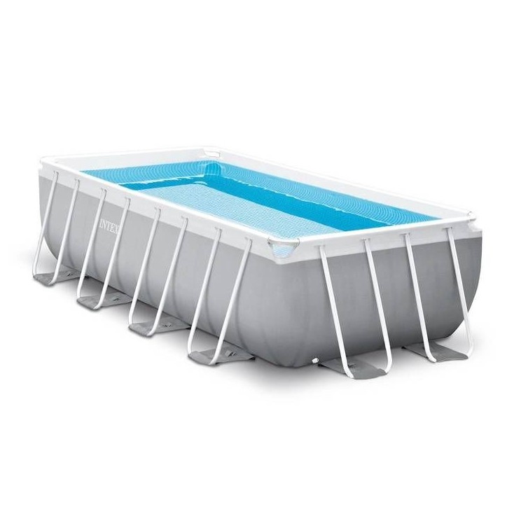 Kit Piscine hors sol tubulaire INTEX - Pris Frame - 400 x 200 x 100 cm - Rectangulaire (Livrée avec pompe et échelle) - 26788N