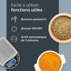 Balance de cuisine digitale - ADE - POCKET - Plastique ABS - De 0,1 a