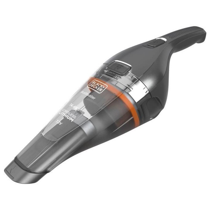 Aspirateur a main sans fil BLACK+DECKER NVC220WC-QW Dustbuster Lithium 7,2V 15,5 AirWatts 385 ml Gris métalisé