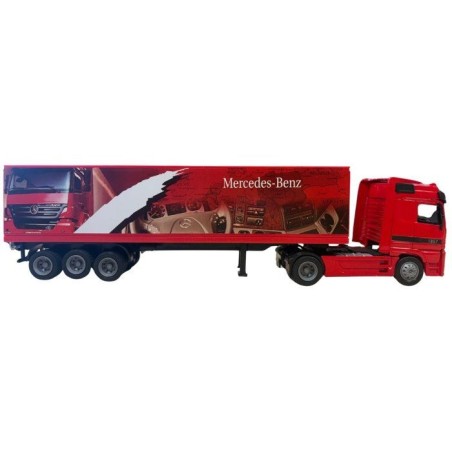 Camion miniature de collection - NEWRAY - Mercedes Benz avec remorque
