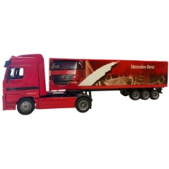 Camion miniature de collection - NEWRAY - Mercedes Benz avec remorque