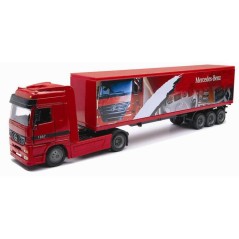 Camion miniature de collection - NEWRAY - Mercedes Benz avec remorque