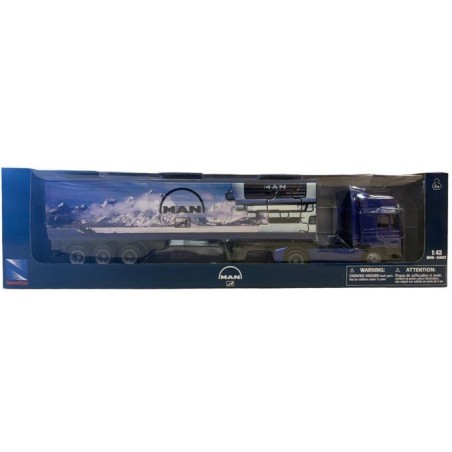 Camion miniature de collection - NEWRAY - MAN F2000 avec container 40' - 1/43