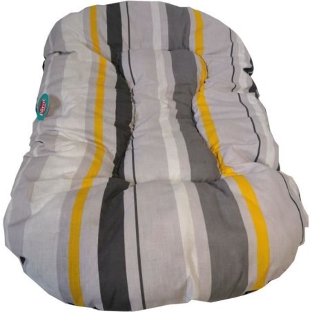 Couchage pour chien - AIME - Coussin Oval - 90 cm - Gris