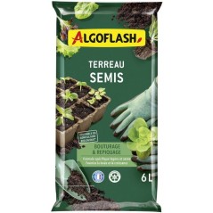Terreau - ALGOFLASH - Semis bouturage repiquage - 6 L