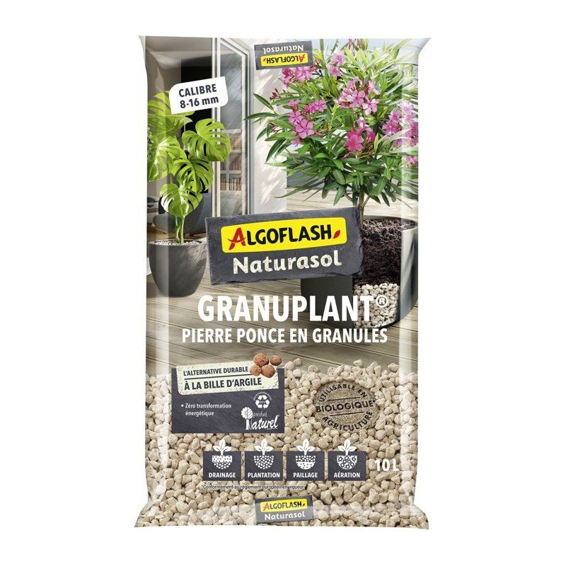 Pierre ponce - ALGOFLASH NATURASOL - 10 L