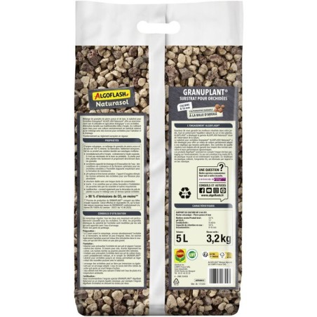 Pierre ponce - ALGOFLASH NATURASOL - Granuplant orchidées - 5 L