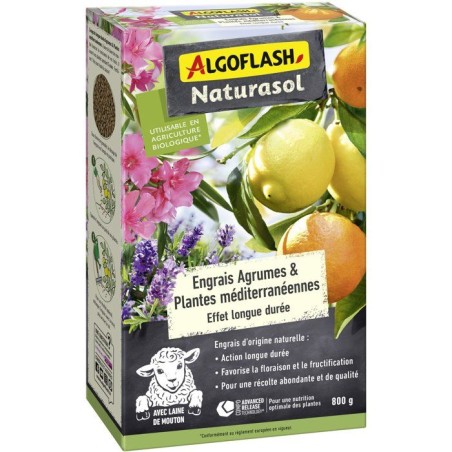Engrais - ALGOFLASH NATURASOL - Agrumes plantes méditerranéennes - L