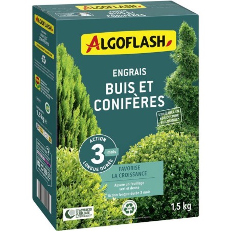 Engrais - ALGOFLASH - Buis coniferes - 1,5 kg - UAB