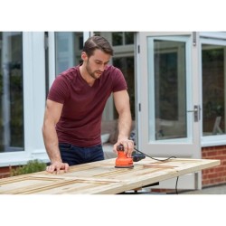 Ponceuse excentrique filaire - BLACK+DECKER - BEW210-QS - 230W - 125mm