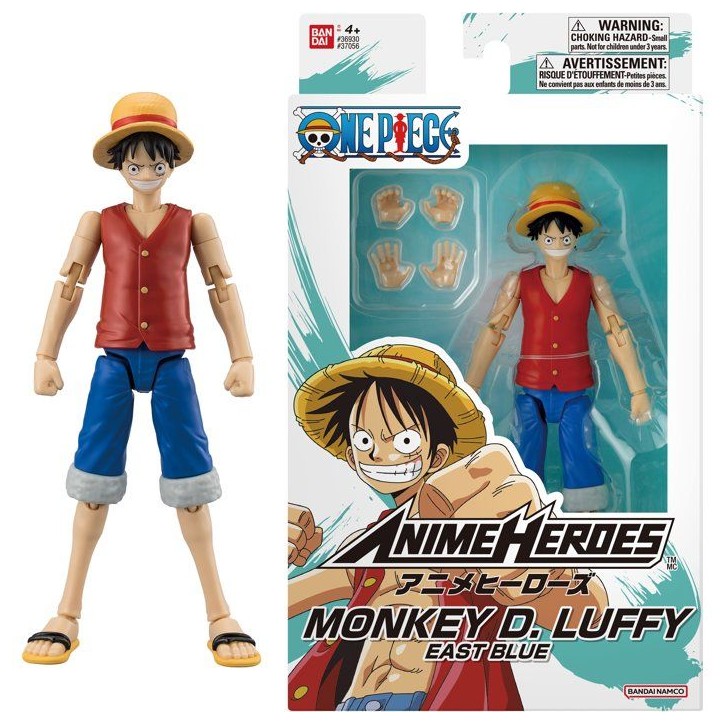 Figurine articulée Anime Heroes - Bandai - One Piece - Luffy East Blue - 17 cm